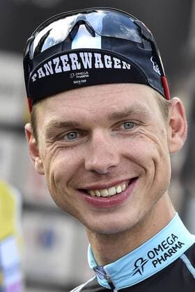 - MULHOUSE, FRANCE: German Tony Martin of team Omega Pharma - Quick Step celebrates with a special limited edition hat after winning stage 9 of the 101st edition of the Tour de France cycling race, 170 km from Gerardmer to Mulhouse, on Sunday 13 July 2014, in France. DAVIDxSTOCKMAN  x60247644x