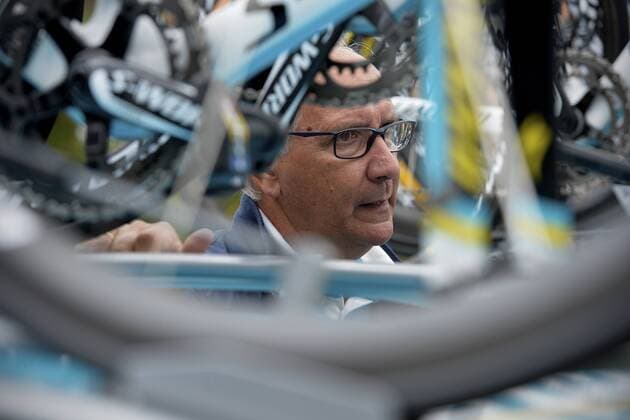 - MULHOUSE, FRANCE: Giuseppe Martinelli, Sports Director of Astana Pro Team pictured at stage 9 of the 101st edition of the Tour de France cycling race, 170 km from Gerardmer to Mulhouse, on Sunday 13 July 2014, in France. DAVIDxSTOCKMAN  x60248340x