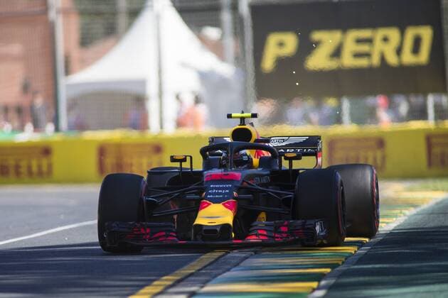 23rd March 2018, Melbourne Grand Prix Circuit, Melbourne, Australia; Melbourne Formula One Grand Prix, Friday free practice; The number 33 Aston Martin Red Bull driven by Max Verstappen  ActionPlus12004169