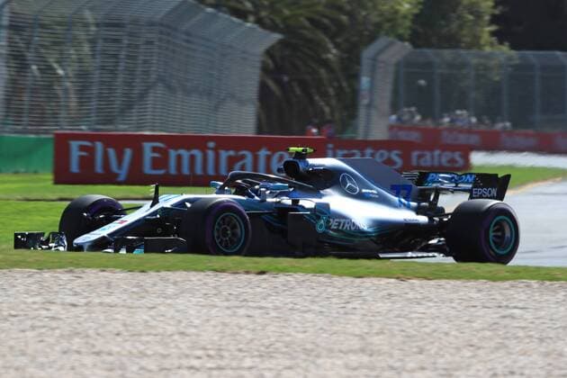 23rd March 2018, Melbourne Grand Prix Circuit, Melbourne, Australia; Melbourne Formula One Grand Prix, Friday free practice; Mercedes AMG Petronas Motorsport AMG F1 Team; Valtteri Bottas  ActionPlus12004185