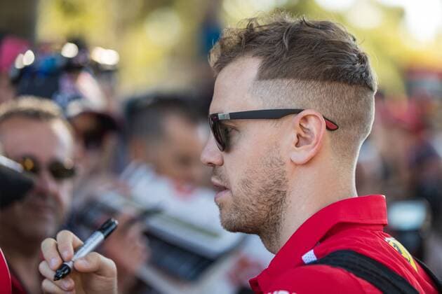 Sebastian Vettel Scuderia Ferrari with new hairstyle Grand Prix of Australia 2018 Race Motorsport Formula 1 23 03 2018 Melbourne Copyright: xIllman Eibner-Pressefotox EP_EER