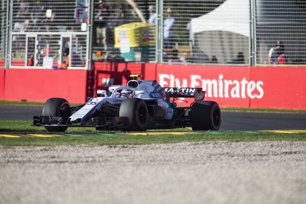 23rd March 2018, Melbourne Grand Prix Circuit, Melbourne, Australia; Melbourne Formula One Grand Prix, Friday free practice; The number 35 Williams Martini driven by Sergey Sirotkin  ActionPlus12004223