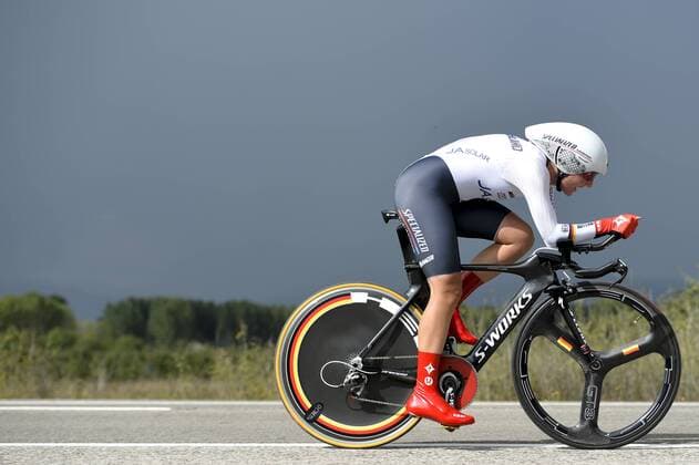 - PONFERRADA, SPAIN: German Lisa Brennauer , winner of the gold medal pictured during the women s elite road race at the UCI World Cycling championships in Ponferrada, Spain, Tuesday 23 September 2014. DIRKxWAEM  x62910011x