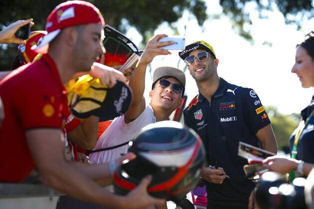Motorsports: FIA Formula One World Championship WM Weltmeisterschaft 2018, Melbourne, Victoria : Motorsports: Formula 1 2018 Rolex Australian Grand Prix, 3 Daniel Ricciardo (AUS, Red Bull Racing), Melbourne Australia