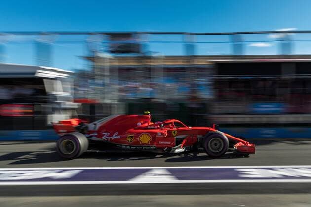 Kimi Raikkoenen Scuderia Ferrari drives through the pit lane Grand Prix of Australia 2018 free practice Motorsport Formula 1 23 03 2018 Melbourne Copyright: xIllman Eibner-Pressefotox Ep_eer