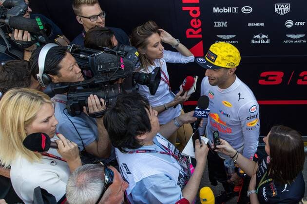 Daniel Ricciardo Red Bull Racing gives interviews Grand Prix of Australia 2018 free practice Motorsport Formula 1 23 03 2018 Melbourne Copyright: xIllman Eibner-Pressefotox Ep_eer