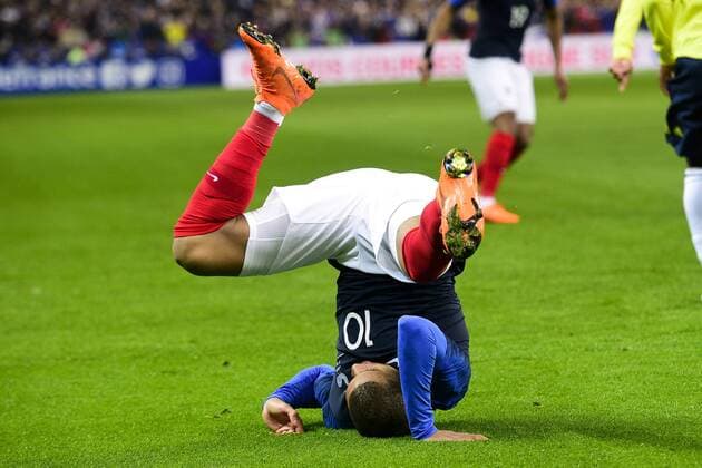 Kylian Mbappe (Fra) FOOTBALL : France vs Colombie - Match Amical - St Denis - 23 03 2018 JBAutissier Panoramic 