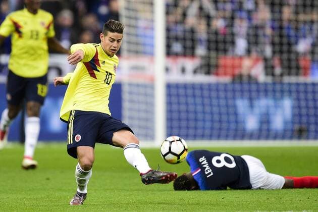 James Rodriguez (Col) FOOTBALL : France vs Colombie - Match Amical - St Denis - 23 03 2018 JBAutissier Panoramic 