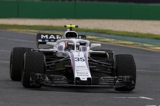 24th March 2018, Melbourne Grand Prix Circuit, Melbourne, Australia; Melbourne Formula One Grand Prix, qualifying; The number 35 Williams Martini driven by Sergey Sirotkin  ActionPlus12004736
