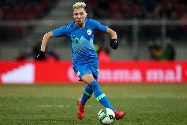 SOCCER - AUT vs SLO, test match KLAGENFURT,AUSTRIA,23.MAR.18 - SOCCER - OEFB international match Länderspiel Austria vs Slovenia, friendly match. Image shows Kevin Kampl (SLO). GEPAxpictures xMaticxKlansek