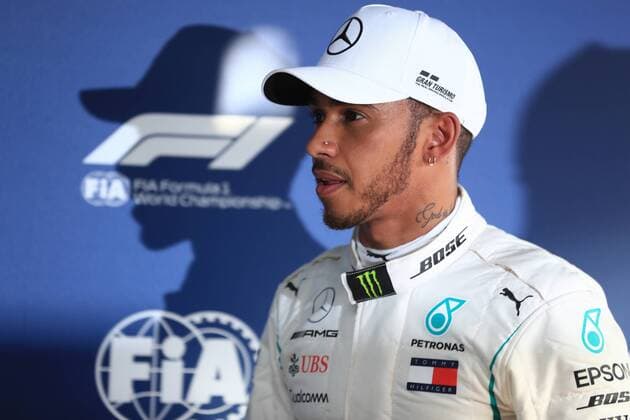 24th March 2018, Melbourne Grand Prix Circuit, Melbourne, Australia; Melbourne Formula One Grand Prix, qualifying; Mercedes AMG Petronas Motorsport AMG F1 Team; Lewis Hamilton after claiming pole  ActionPlus12004765