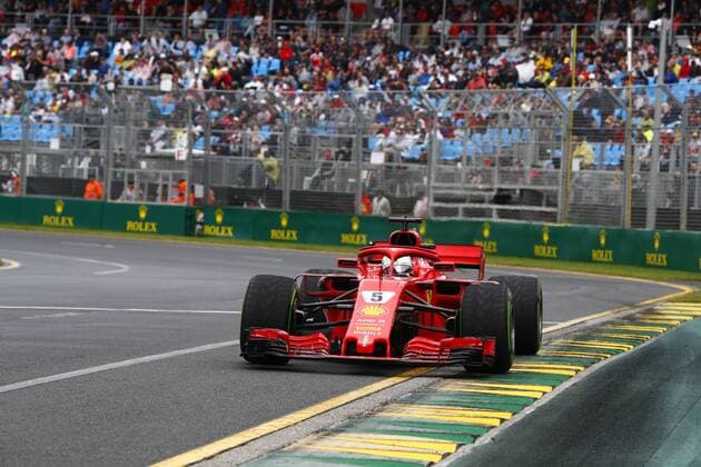 Motorsports: FIA Formula One World Championship WM Weltmeisterschaft 2018, Melbourne, Victoria : Motorsports: Formula 1 2018 Rolex Australian Grand Prix, , 5 Sebastian Vettel (GER, Scuderia Ferrari) Melbourne Australia