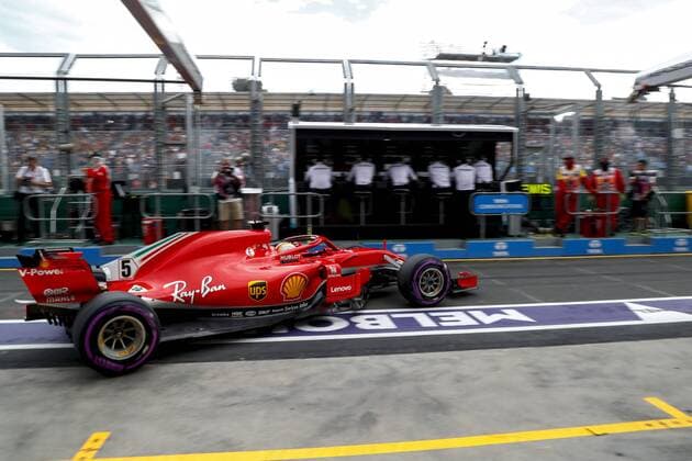Motorsports: FIA Formula One World Championship WM Weltmeisterschaft 2018, Melbourne, Victoria : Motorsports: Formula 1 2018 Rolex Australian Grand Prix, , 5 Sebastian Vettel (GER, Scuderia Ferrari) Melbourne Australia