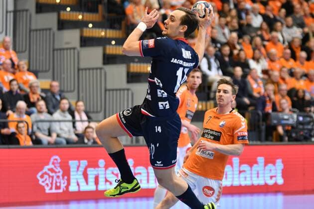 IFK Kristianstad SG Flensburg Handewitt EHF Champions League Kristianstad 24 03 18 Kristianstad 24 03 18 Sport Handball VELUX EHF Champions League Season 2017 2018 Eighth finals IFK Kristianstad SG Flensburg Handewitt Hampus Wanne SG Flensburg Handewitt 14 Tim Soerensen IFK Kristianstad 07 xmmkx