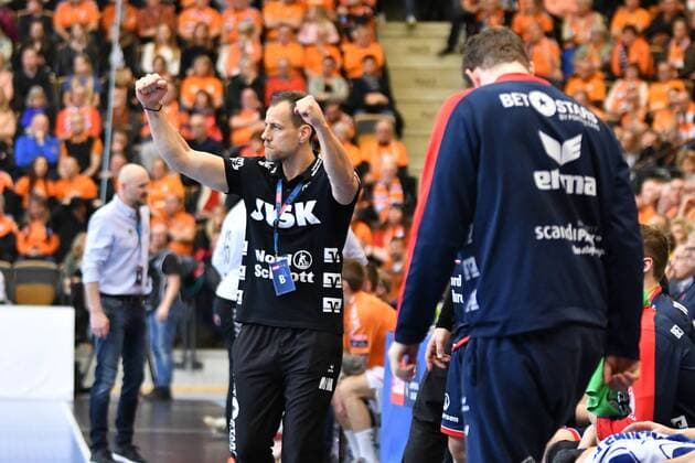 IFK Kristianstad SG Flensburg Handewitt EHF Champions League Kristianstad 24 03 18 Kristianstad 24 03 18 Sport Handball VELUX EHF Champions League Season 2017 2018 Eighth finals IFK Kristianstad SG Flensburg Handewitt Maik Machulla SG Flensburg Handewitt coach xmmkx