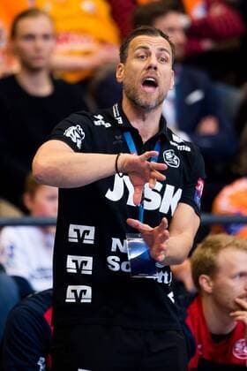 180324 Flensburg coach Maik Machulla during the Champions League match between Kristianstad and Flensburg on March 24, 2018 in Kristianstad  Copyright: AvdoxBilkanovic BB180324AB061