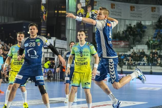 Bilder des Tages Bjarki Mar Elisson (Fuchse Berlin) HANDBALL : Saint Raphael vs Fuchse Berlin - EHF Cup - Phase de groupe - Saint Raphael - 24 03 2018 NorbertScanella Panoramic 
