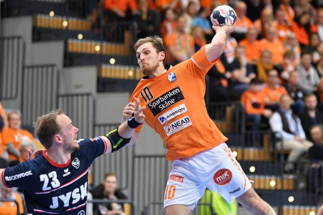 IFK Kristianstad SG Flensburg Handewitt EHF Champions League Kristianstad 24 03 18 Kristianstad 24 03 18 Sport Handball VELUX EHF Champions League Season 2017 2018 Eighth finals IFK Kristianstad SG Flensburg Handewitt Albin Lagergren IFK Kristianstad 10 Henrik Toft Hansen SG Flensburg Handewitt 23 xmmkx