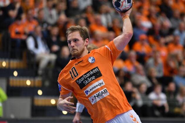 IFK Kristianstad SG Flensburg Handewitt EHF Champions League Kristianstad 24 03 18 Kristianstad 24 03 18 Sport Handball VELUX EHF Champions League Season 2017 2018 Eighth finals IFK Kristianstad SG Flensburg Handewitt Albin Lagergren IFK Kristianstad 10 xmmkx