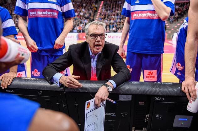 easyCredit BBL Telekom Baskets Bonn vs FRAPORT SKYLINERS 25 03 2018 Gordon Herbert Coach FRAPORT SKYLINERS easyCredit BBL Telekom Baskets Bonn vs FRAPORT SKYLINERS on 25 03 2018 at Telekom Dome Bonn Bonn North Rhine-Westphalia xgmlx