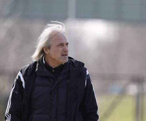 Germany Eddersheim 25 03 2018 Football Hessen Group league Wiesbaden Men Season 2017 2018 FC Eddersheim II ws DJK SC SW Flörsheim black v l Coach Hans Richter DJK Flörsheim Sport FC Eddersheim II DJK Flörsheim