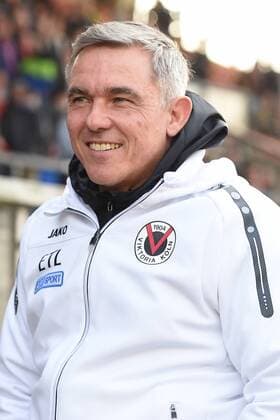 Soccer Regional League West 27 Gameday KFC Uerdingen FC Viktoria Cologne on 25 03 2018 at Grotenburg Stadium in Krefeld Olaf Janßen Head Coach Cologne xRx
