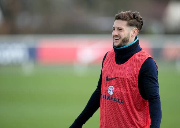 Adam Lallana of England during the England national team Nationalteam Training ahead of the International Friendly L?nderspiel match with Italy at Tottenham Hotspur Training Ground, Hotspur Way, England on 26 March 2018. Copyright: xVincexxMignottx PMI-1917-0001