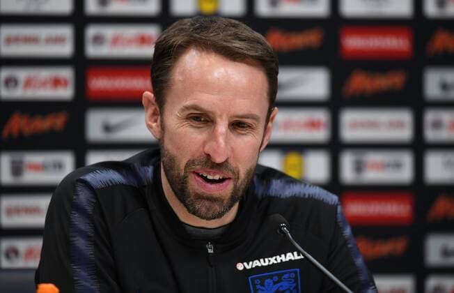 England Presser Gareth Southgate manager England during a press conference PK Pressekonferenz at Enfield Training Centre, Enfield Content Not Available For UK Newspapers Copyright: xSimonxDaelx FIL-11553-0013