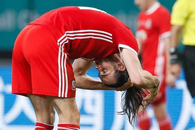 NANNING, CHINA - MARCH 26: Gareth Bale 11 of Wales arranges his hair during the 2018 China Cup International Football Championship match between Wales and Uruguay at Guangxi Sports Center on March 26, 2018 in Nanning, China.  Copyright: xVCGx CFP111148783368 