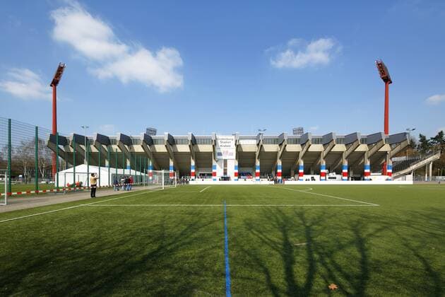 Sport Soccer Regionalliga West 2017 2018 Grotenburg Stadium in Krefeld Bockum Lower Rhine North Rhine Westphalia home ground of the KFC Uerdingen 05 rebuilt in need of renovation auditorium Sports Soccer Regionalliga West 2017 2018 Grotenburg Stadium in Krefeld Bockum Lower Rhine North Rhine Westphalia home KFC Uerdingen 05 baufaellig in need of renovation renaissance spectators sports football Regional League West 2017 2018 Grotenburg Stadium in Krefeld Bockum Lower Rhine North Rhine Westphalia home KFC Uerdingen 05 Ramshackle dilapidated in need of renovation grand stand