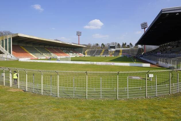 Sport Soccer Regionalliga West 2017 2018 Grotenburg Stadium in Krefeld Bockum Lower Rhine North Rhine Westphalia home ground of the KFC Uerdingen 05 rebuilt in need of renovation auditorium Sports Soccer Regionalliga West 2017 2018 Grotenburg Stadium in Krefeld Bockum Lower Rhine North Rhine Westphalia home KFC Uerdingen 05 baufaellig in need of renovation renaissance spectators sports football Regional League West 2017 2018 Grotenburg Stadium in Krefeld Bockum Lower Rhine North Rhine Westphalia home KFC Uerdingen 05 Ramshackle dilapidated in need of renovation grand stand