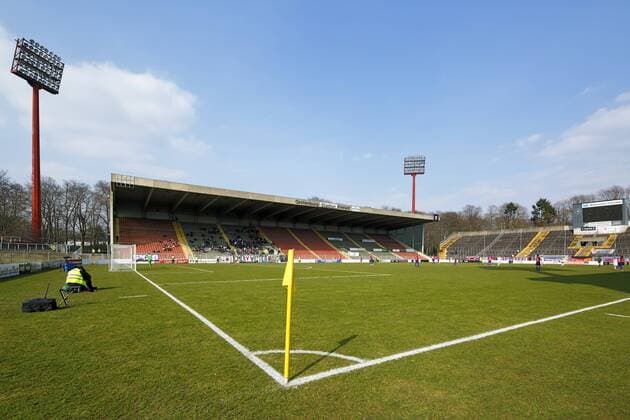 Sport Soccer Regionalliga West 2017 2018 Grotenburg Stadium in Krefeld Bockum Lower Rhine North Rhine Westphalia home ground of the KFC Uerdingen 05 rebuilt in need of renovation auditorium Sports Soccer Regionalliga West 2017 2018 Grotenburg Stadium in Krefeld Bockum Lower Rhine North Rhine Westphalia home KFC Uerdingen 05 baufaellig in need of renovation renaissance spectators sports football Regional League West 2017 2018 Grotenburg Stadium in Krefeld Bockum Lower Rhine North Rhine Westphalia home KFC Uerdingen 05 Ramshackle dilapidated in need of renovation grand stand