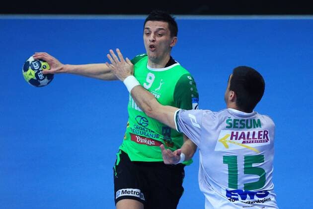 EHF cup, RK Nexe - Frisch Auf Frisch Auf Goeppingen 26.03.2018., Nasice, Croatia - EHF cup, group C, round 5, RK Nexe - Frisch Auf Goeppingen. Sasa Barisic Jaman, Zarko Sesum.  DavorxJavorovic PIXSELL