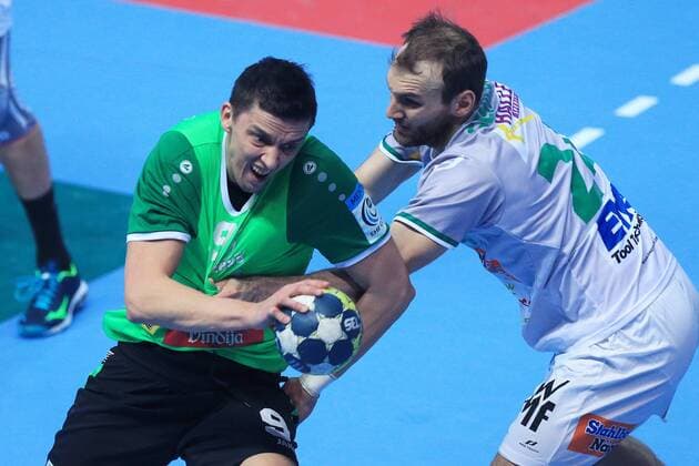 EHF cup, RK Nexe - Frisch Auf Frisch Auf Goeppingen 26.03.2018., Nasice, Croatia - EHF cup, group C, round 5, RK Nexe - Frisch Auf Goeppingen. Sasa Barisic Jaman, Marcel Schiller  DavorxJavorovic PIXSELL