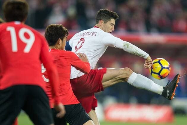 27.03.2018 CHORZOW, STADION SLASKI PILKA NOZNA (FOOTBALL) MECZ TOWARZYSKI REPREZENTACJI NARODOWYCH International Friendly Länderspiel GAME) MECZ (GAME) POLAND - KOREA REPUBLIC POLSKA - KOREA POLUDNIOWA NZ ROBERT LEWANDOWSKI FOTO LUKASZ SKWIOT CYFRASPORT NEWSPIX.PL --- Newspix.pl  20180327CSLS0013