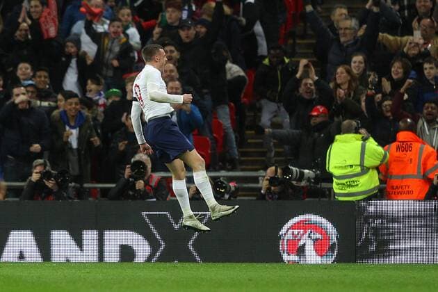 England v Italy International Friendly L?nderspiel Jamie Vardy of England celebrates scoring his sides 1st goal during the International Friendly match at Wembley Stadium, London Content Not Available For UK Newspapers Copyright: xPaulxChestertonx FIL-11556-0005