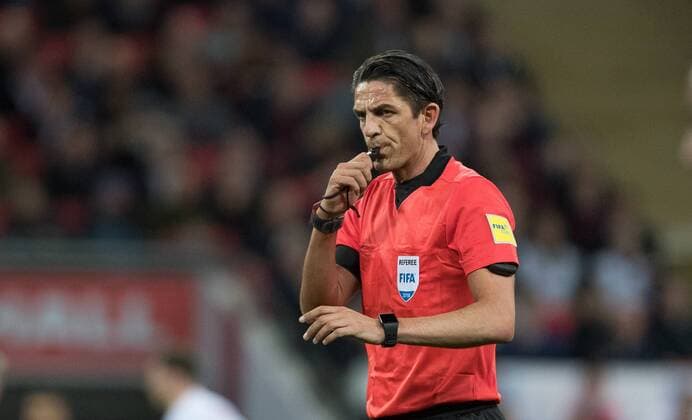 Referee Deniz Aytekin (Germany) during the International Friendly L?nderspiel match between England and Italy at Wembley Stadium, London, England on 27 March 2018. Copyright: xAndyxRowlandx PMI-1927-0006
