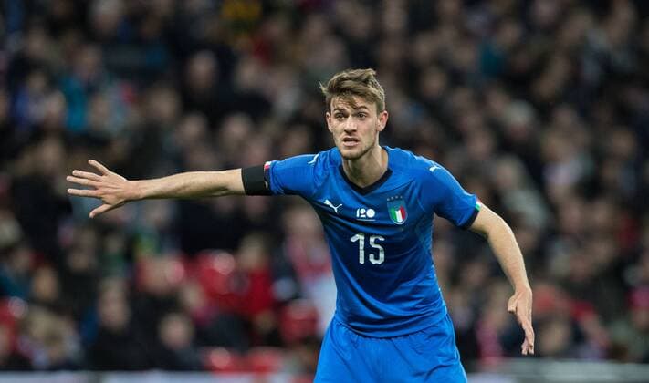 Daniele Rugani (Juventus) of Italy during the International Friendly L?nderspiel match between England and Italy at Wembley Stadium, London, England on 27 March 2018. Copyright: xAndyxRowlandx PMI-1927-0014