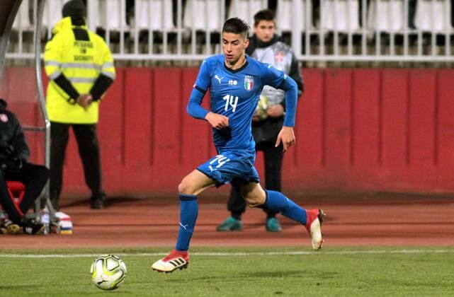 27.03.2018 Novi Sad Serbia-Italy Under 21 U21 U 21 International Friendly Länderspiel match men s football Fabio Depaoli Italy : 