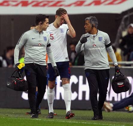 England v Italy International Friendly L?nderspiel John Stones of England has to leave the match though injury during the International Friendly match at Wembley Stadium, London Content Not Available For UK Newspapers Copyright: xPaulxChestertonx FIL-11556-0085