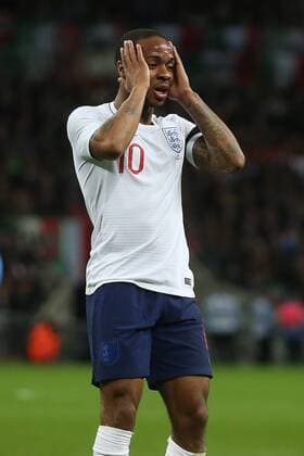 England v Italy International Friendly L?nderspiel Raheem Sterling of England rues a missed chance during the International Friendly match at Wembley Stadium, London Content Not Available For UK Newspapers Copyright: xPaulxChestertonx FIL-11556-0104