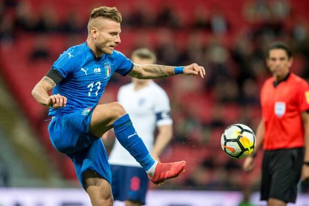 Ciro Immobile of Italy during the International Friendly Länderspiel match between England and Italy at Wembley Stadium, London, England on 27 March 2018. Copyright: xSalvioxCalabresex 19380030