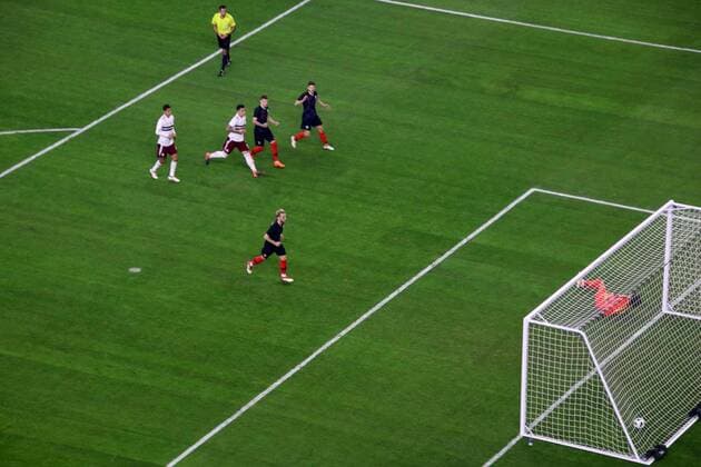 March 27, 2018 - EUM20180327DEP28.JPG.TEXAS, EU., SoccerFutbol-Seleccion Mexicana.- 27 de marzo 2018.- La seleccion de Croacia derrota 1-0 a su similar de Mexico en el AT&T Stadium de Arlington, partido amistoso de cara al Mundial de Rusia. Rakitic anota por penal ante el guardameta Guillermo Ochoa. Foto: Agencia EL UNIVERSALGerardo Velazquez de LeonRCC. Latin News: March 27, 2018  - ZUMAu78_ 20180327_zaf_u78_096 Copyright: xElxUniversalx