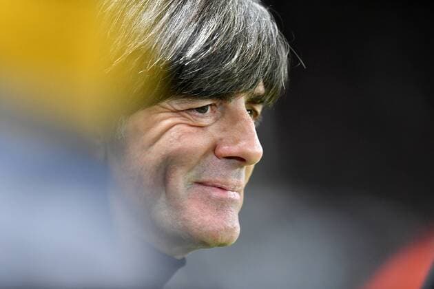 Joachim Löw Manager Germany shortly before the start of the match Germany Brazil Friendly Match National Team DFB 2018 Football Soccer soccer Men Germany Germany Preparing for the World Cup 2018 Berlin 27 3 2018 Olympic Stadium