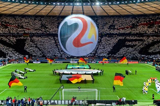 Soccer Berlin 27 03 2018 Internationals DFB National Team Friendly Match Germany GER Brazil BRA Berliner Olympiastadion Sport Venue Arena Stadium Overview Choreography EURO 2024 Candidate Candidate