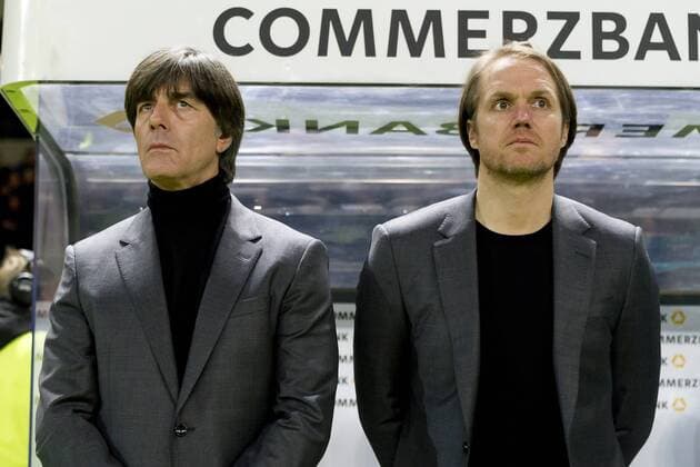 Berlin Germany 27 03 2017 friendly match Germany Brazil coach Joachim Loew GER and assistant coach Thomas Schneider GER DeFodi053