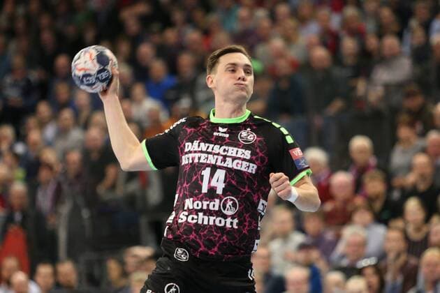 SG Flensburg Handewitt IFK Kristianstad EHF Champions League Flensburg 28 03 18 Flensburg 28 03 18 Sport Handball VELUX EHF Champions League Season 2017 2018 Eighth finals SG Flensburg Handewitt IFK Kristianstad Hampus Wanne SG Flensburg Handewitt 14 xmmkx