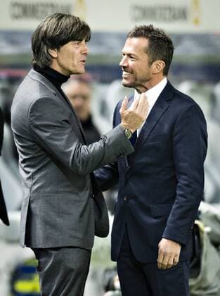 Berlin 27 03 2018 Coach Joachim Löw Germany Lothar Matthäus Germany Brazil