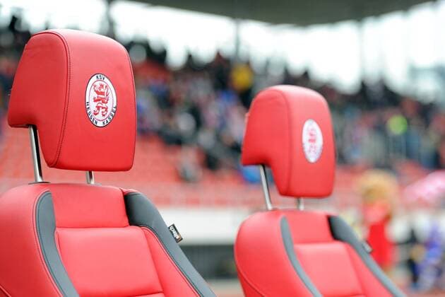 Logo Symbolbild KSV seats Feature KSV Hessen Kassel vs Stuttgarter Kickers Soccer Regional League Southwest 31 03 2018 Kassel Copyright: xSippel xEibner-Pressefotox EP_rsl