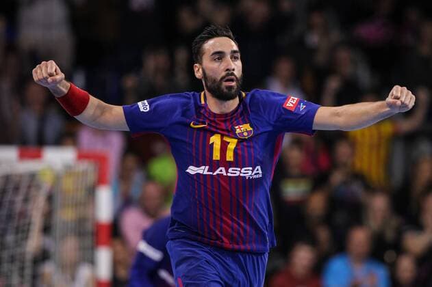 Spain: FC Barcelona Barca and Montpellier HB Match played on 31st of March at Palau Blaugrana (Barcelona) between FC Barcelona and Montpellier HB EDITORIAL USE ONLY. Barcelona Barcelona Spain Palau blaugrana  UkkoxImagesx xPacificxPress